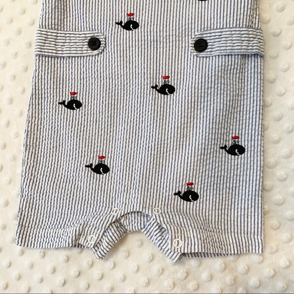 🐳⚓️🦀2pack Rompers, Navy Ocean theme, 3-6M - Picture 4 of 16
